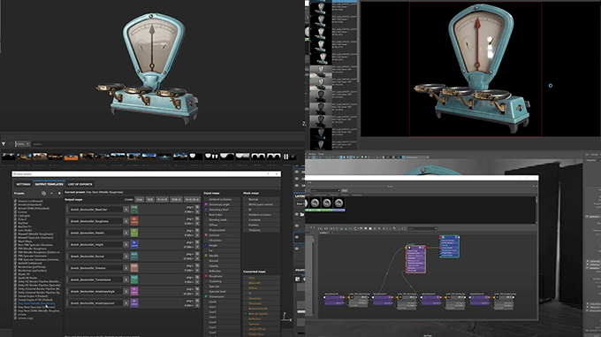 Substance Painter 2020.1でVray用テクスチャを書き出してレンダリングするチュートリアル