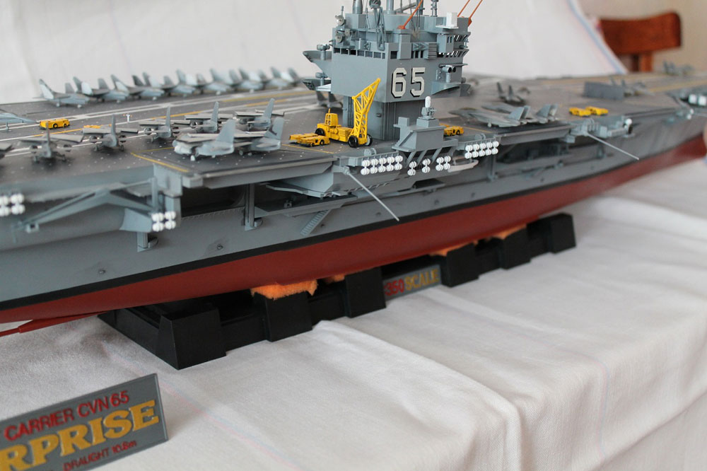 The world’s largest aircraft carrier model USS Enterprise CVN65