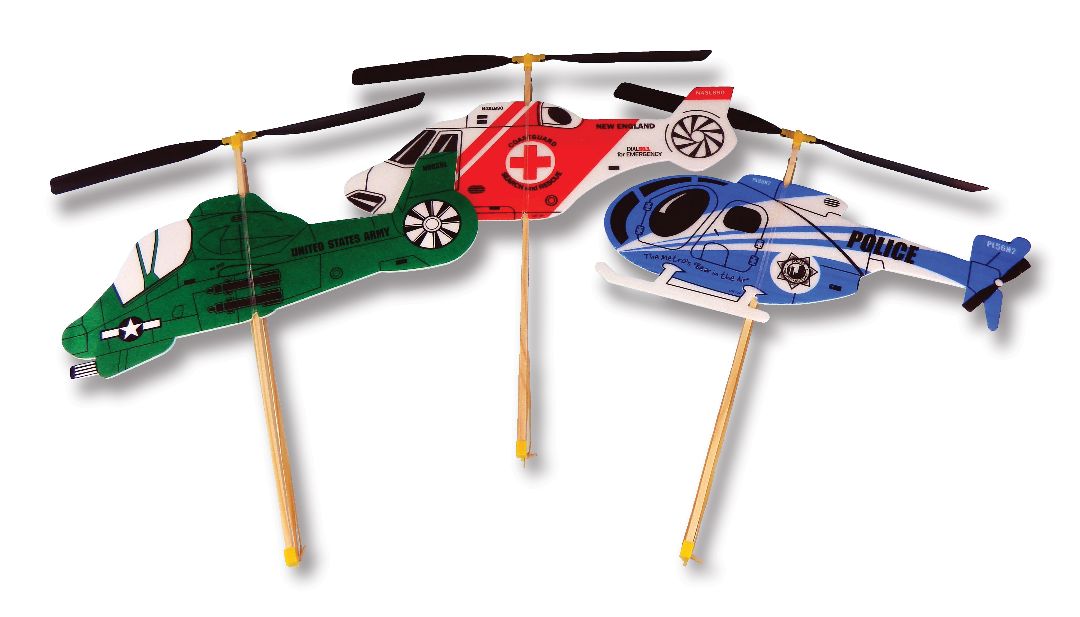 Guillow's Rubber Band Powered Toy Helicopter (24) on ModelKits.ca
