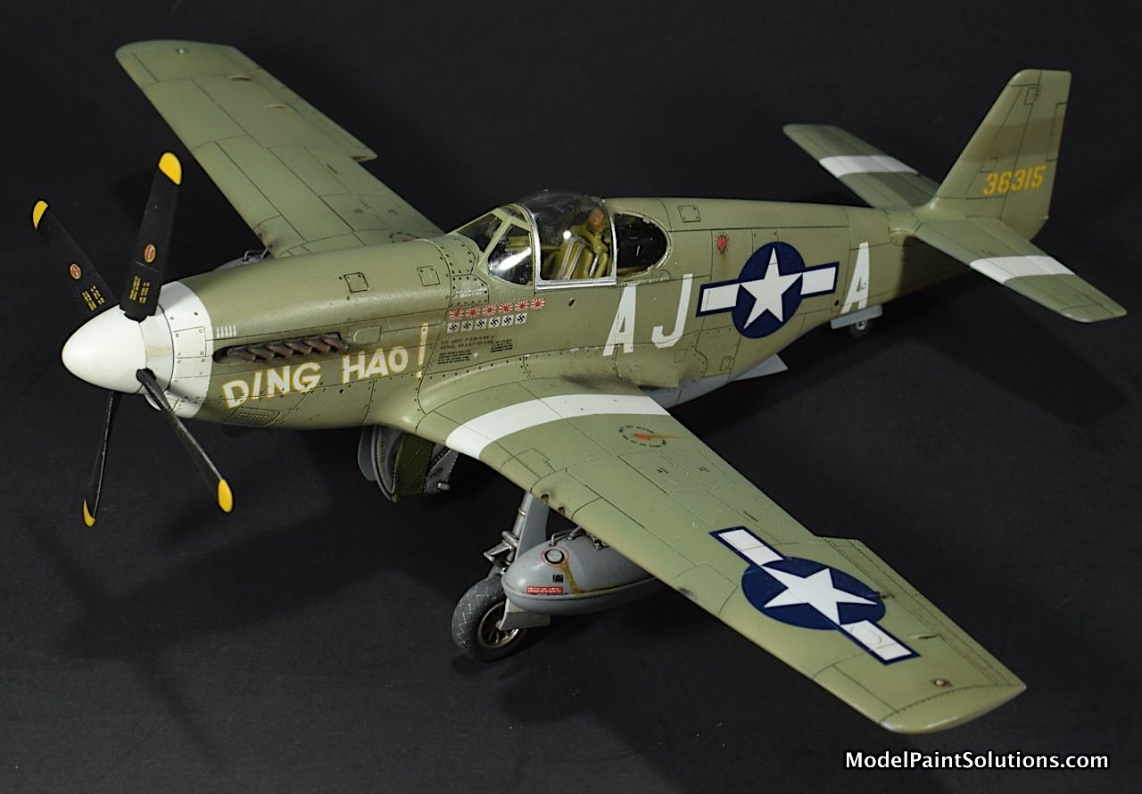 ARMA 1/72 North American P51B “Ding Hao” Model Paint Solutions