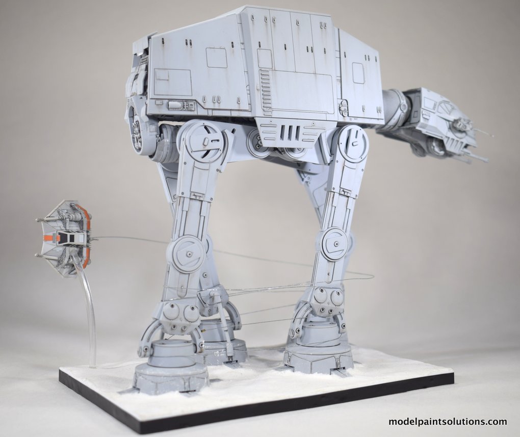 The Bandai 1/144th AT-AT with Snowspeeder | Model Paint Solutions