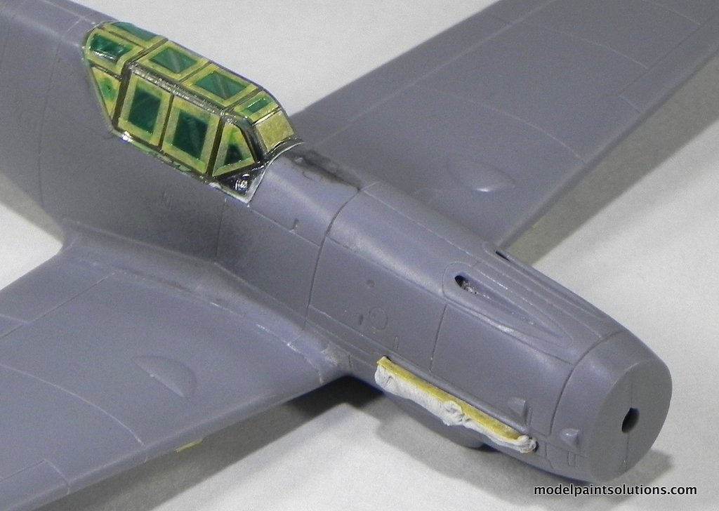 Me109 VTail IV Canopy Masked 2 Model Paint Solutions