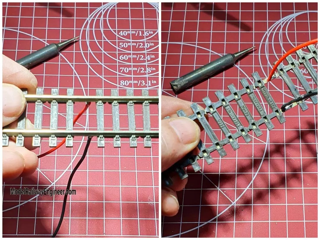 How to attach wires to model train track MRE, the award winning model train blog.