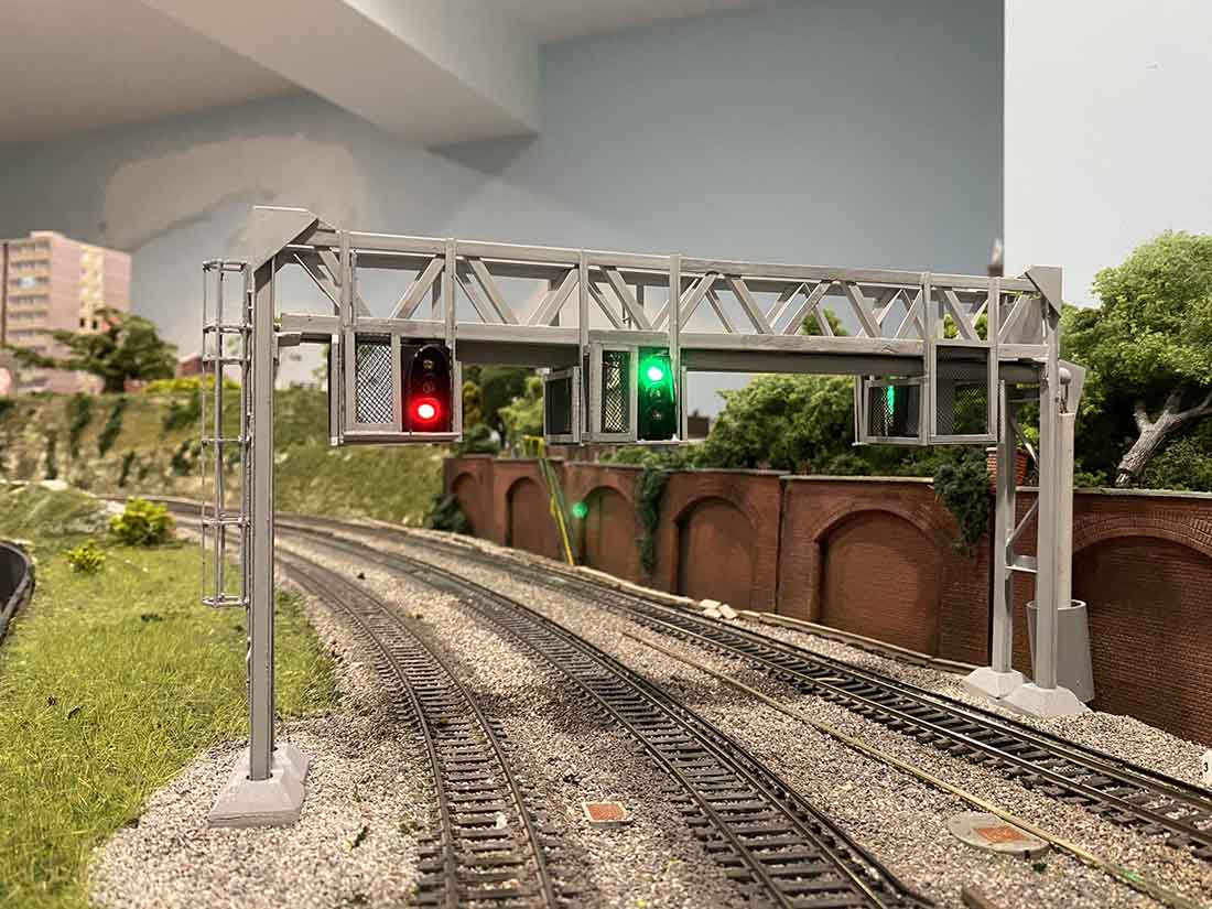 Rob makes a signal gantry Model railroad layouts plansModel railroad