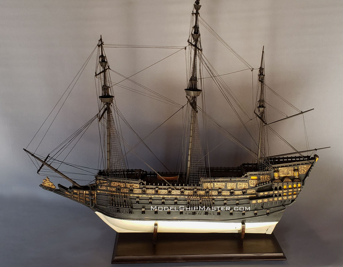 Antique ship model restoration