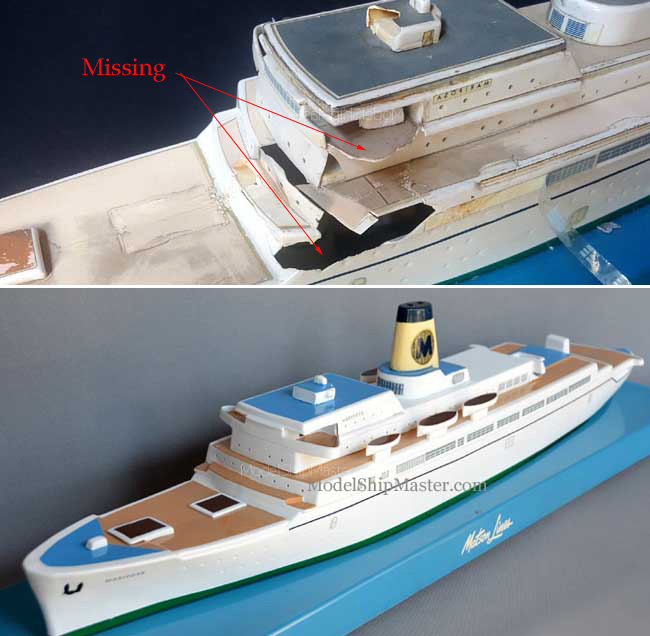 Ship model repair