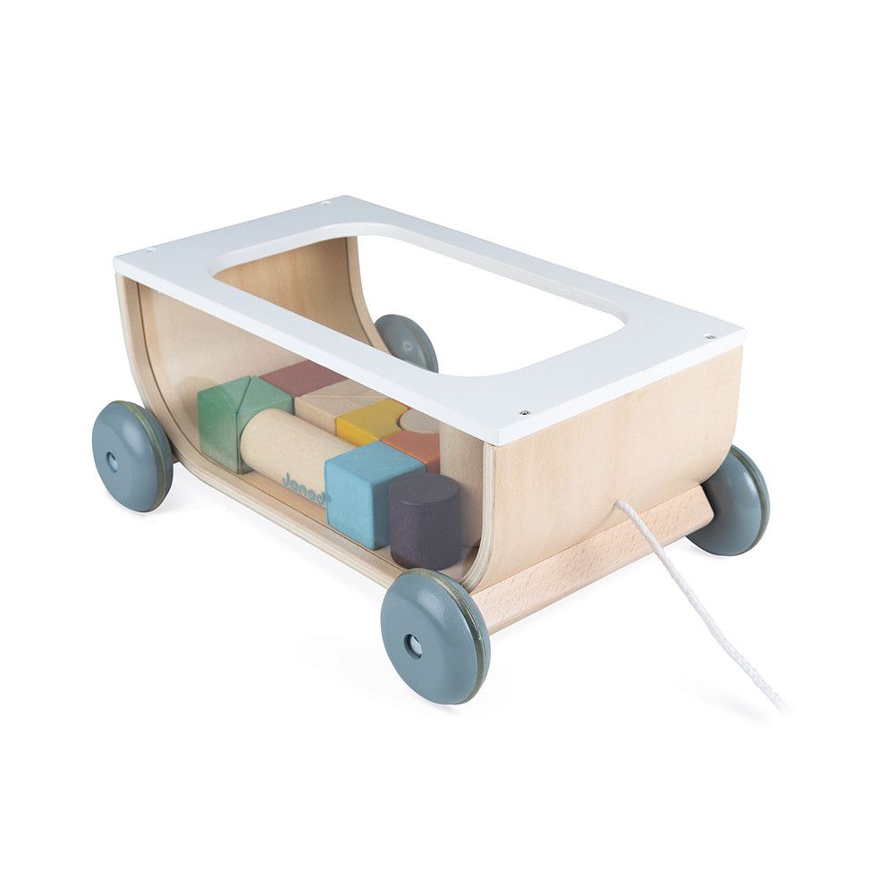 Janod Towable Stroller With Building Blocks The Model Shop