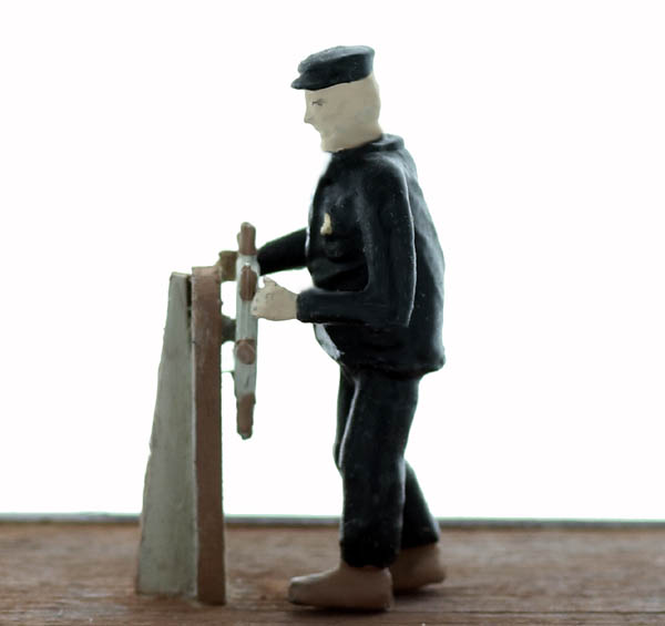 O scale boat captain figure