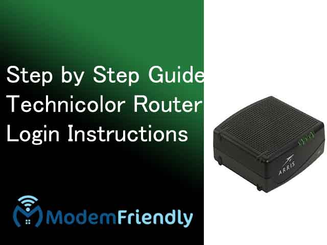 Technicolor Router Login Instructions-Technicolor Router