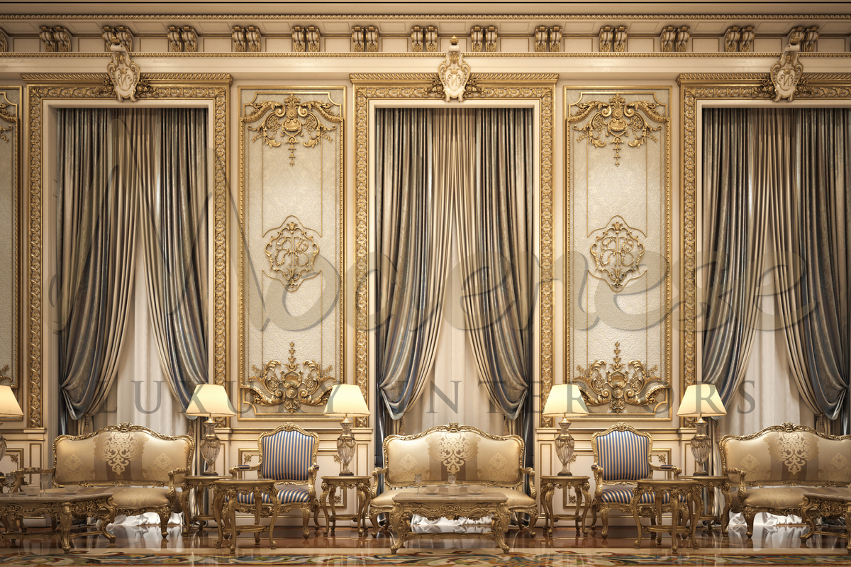 Majestic Villa Design in Jeddah, KSA Modenese Interiors Classic