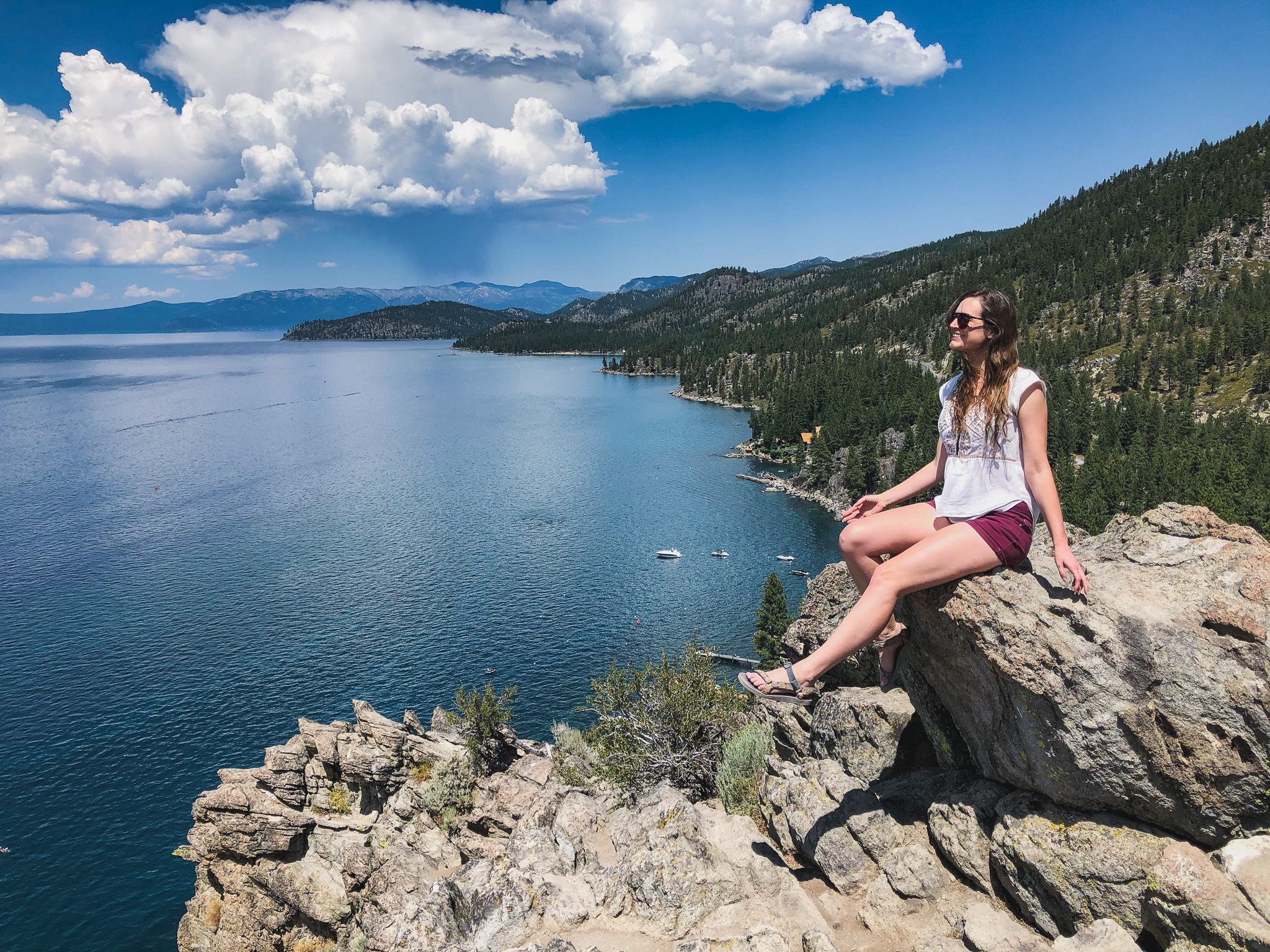 Lake Tahoe Easy Hike to Spectacular Views Cave Rock Hike