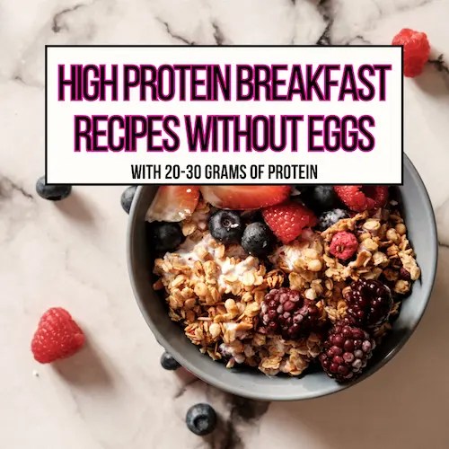 High Protein Breakfast Recipes Without Eggs (2030g of Protein