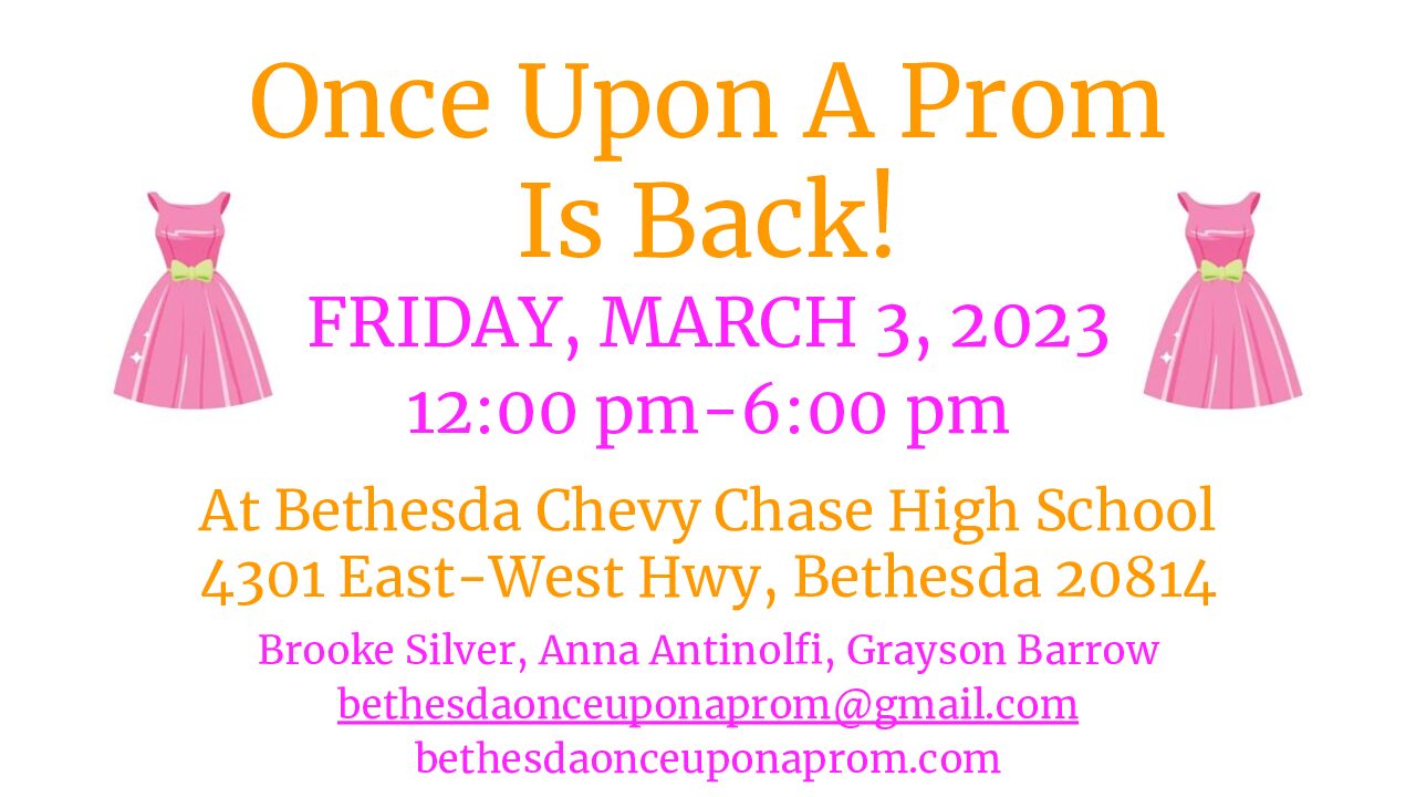 BCC Hosting "Once Upon a Prom" Prom Dress Giveaway Friday March 3rd