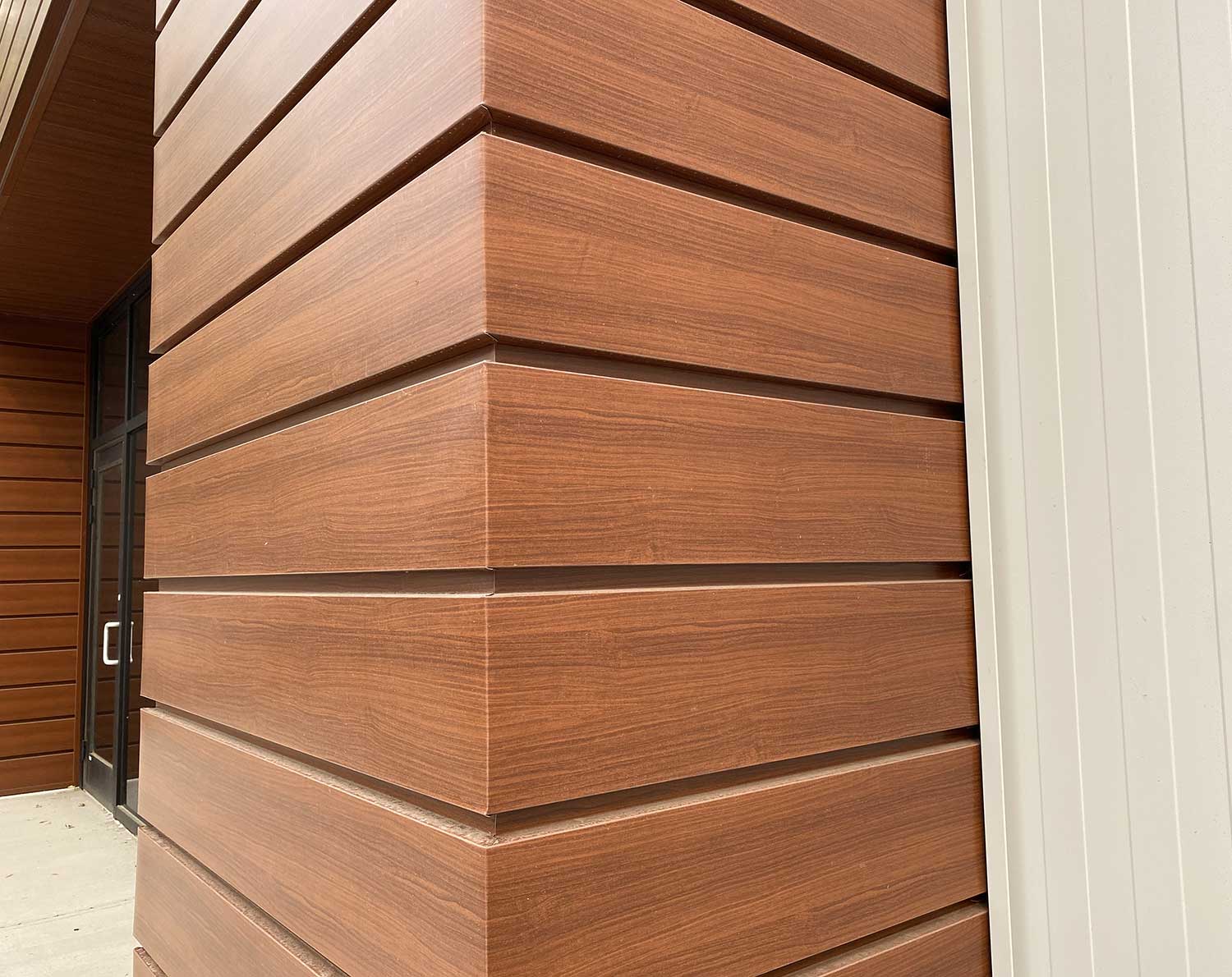 Decorative Faux Wood Façades Modern Materials