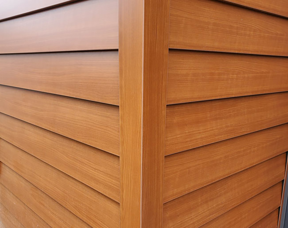 Modern Steel Wood Grain Metal Siding Modern Materials