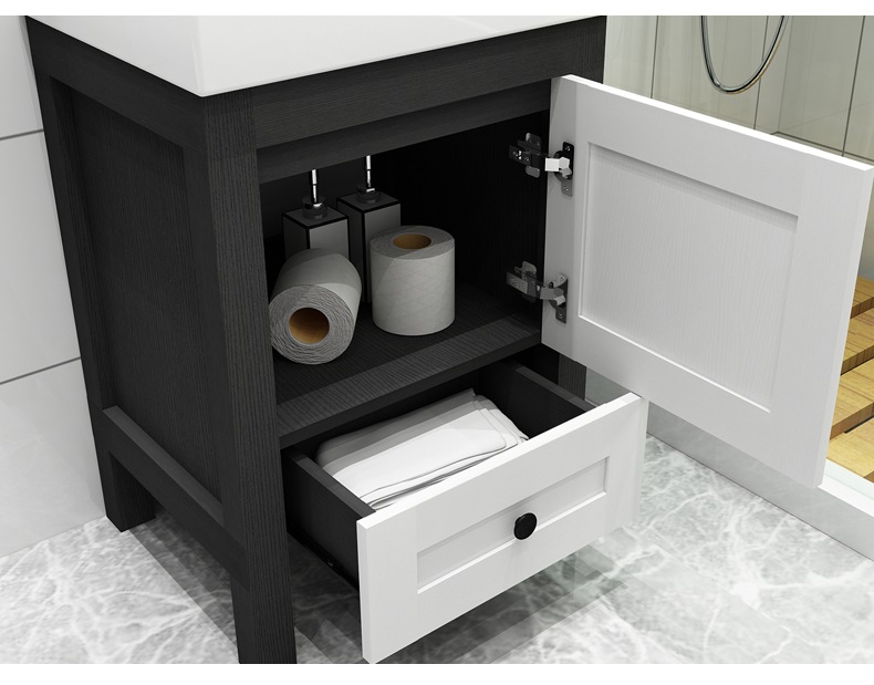 Wholesale Small Size Modern Elegant Waterproof Melamine Bathroom Vanity