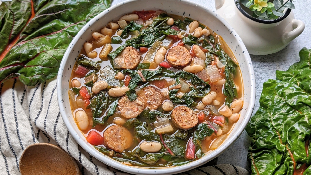 Swiss Chard Soup with Sausage and Beans Recipe Modern Bites
