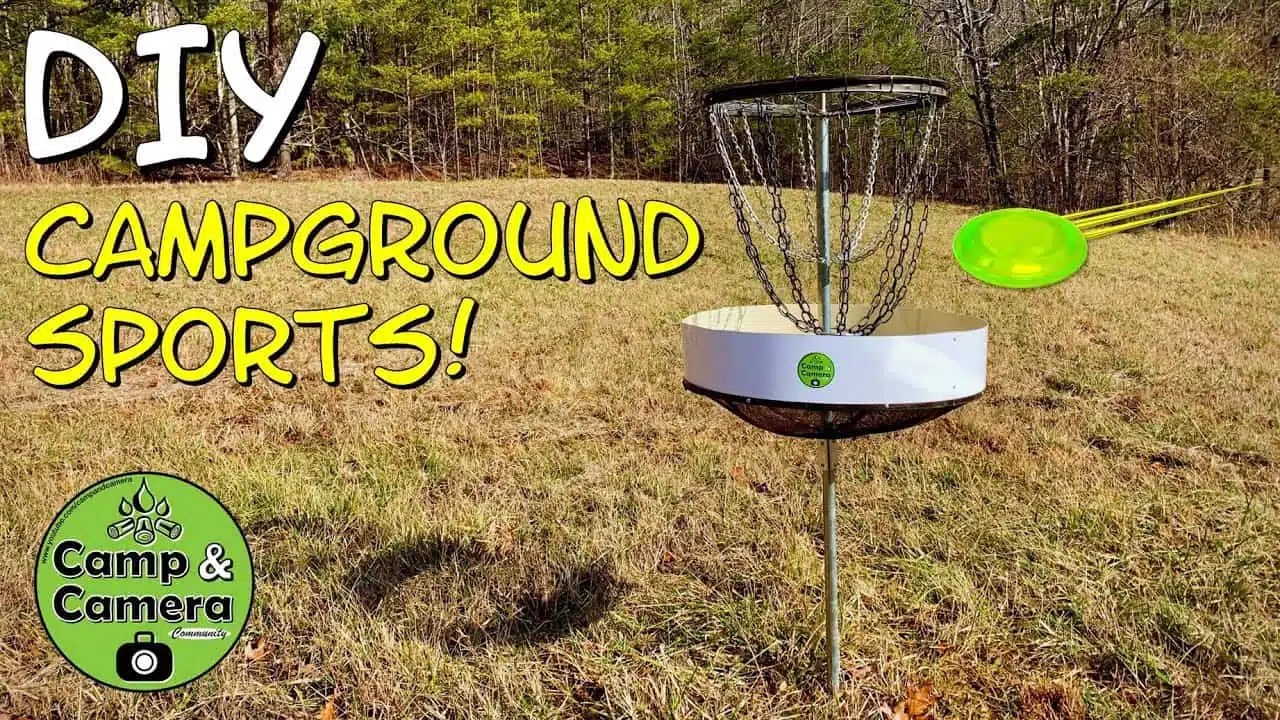 DIY Disc Golf Basket Modern Campground