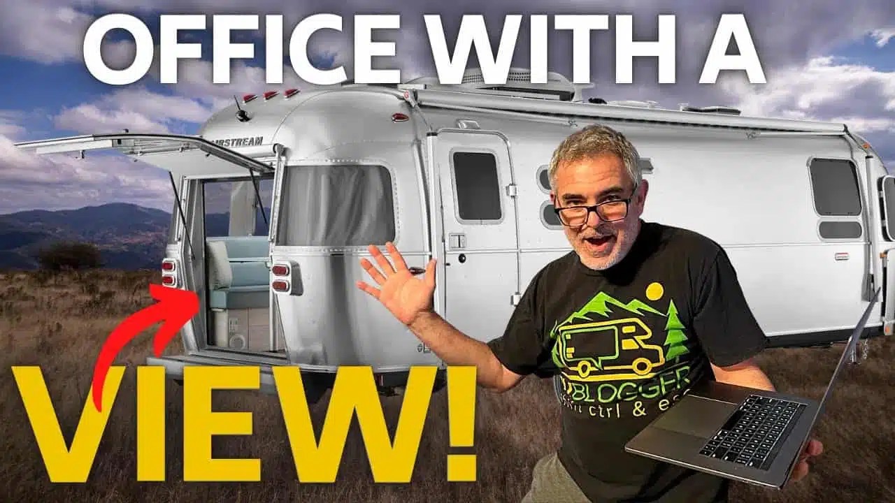 Best Office Space in a Travel Trailer Modern Campground
