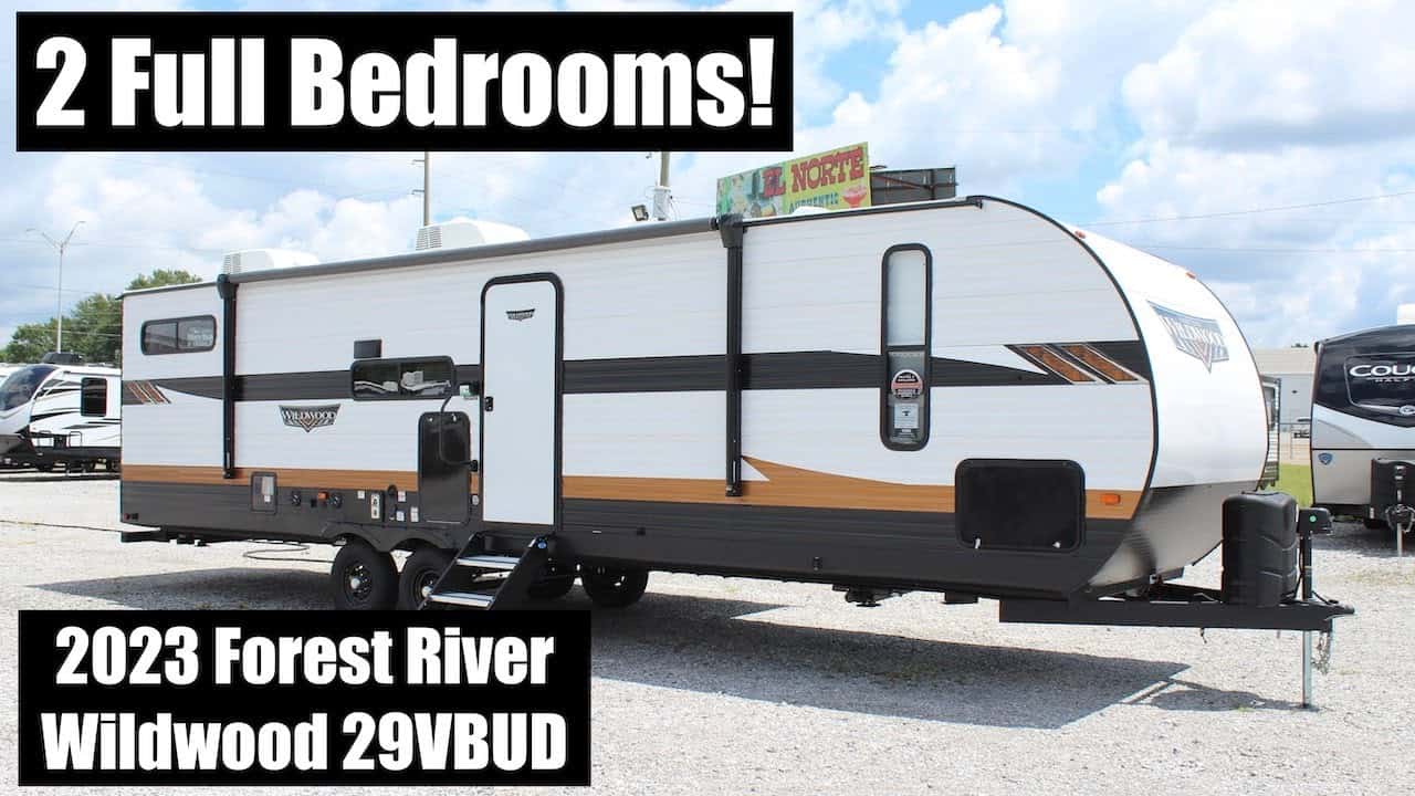TwoBedroom Travel Trailer 2023 Forest River Wildwood 29VBUD Modern
