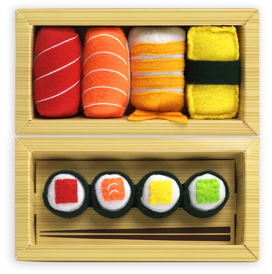 Plush Sushi Cat Toy Set For Cats With Exquisite Taste Modern Cat