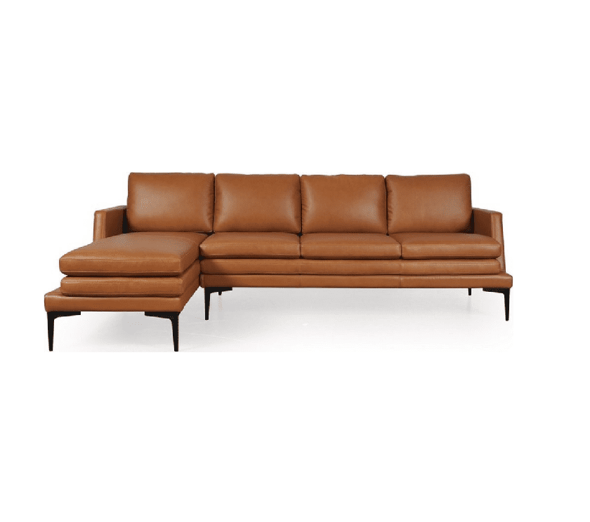 Rica Sectional Fleetwood Tan leather Seattle Furniture Seattle furniture store Custom sofas