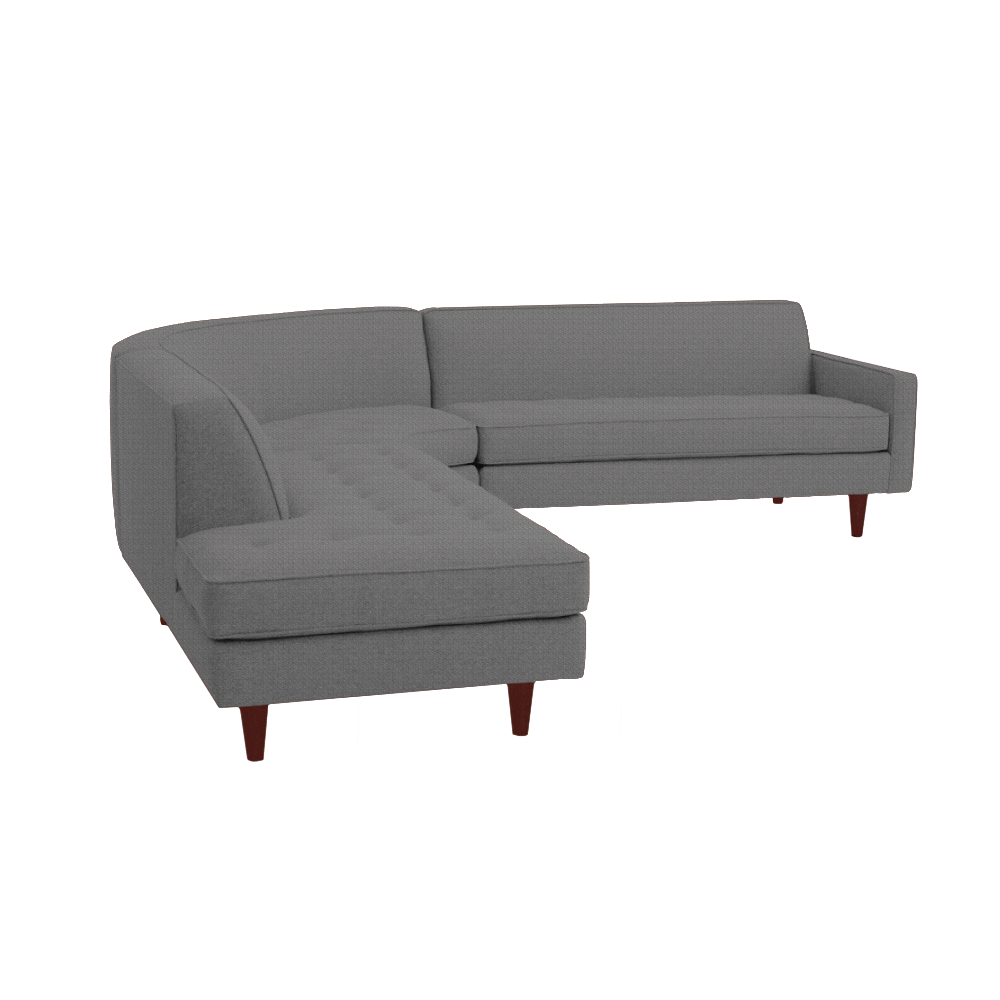 Vivian 3pc Curved Sectional 112" X 111" Seattle Furniture Seattle