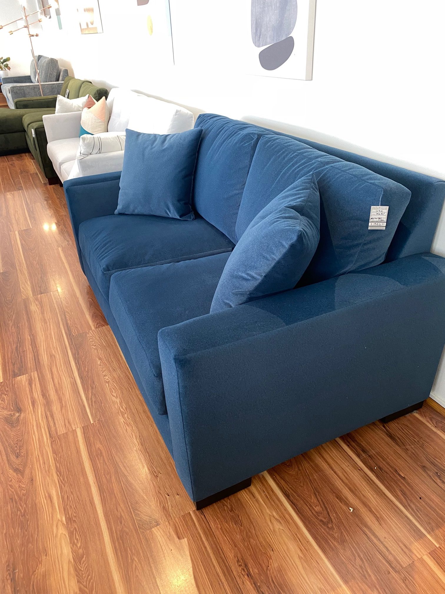 Luke condo sofa with down wrap seats 74" Seattle Furniture Seattle