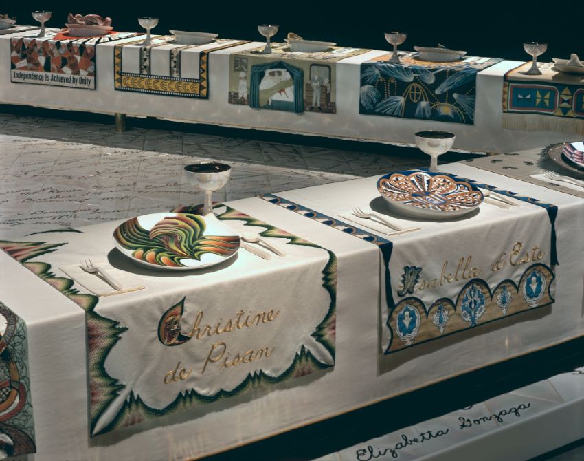 The Dinner Party by Judy Chicago at Brooklyn Museum Modern Dining Tables