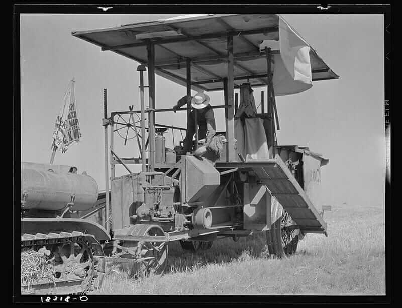13 Vintage Photos of Combines Modern Farmer