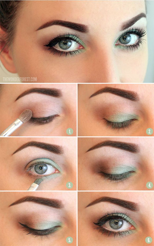 12+ Easy Summer Eye Make Up Tutorials For Beginners & Learners 2015