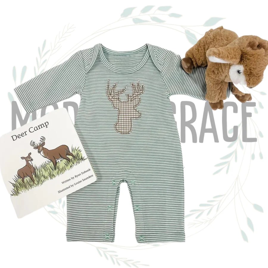 PREORDER Boys Deer Onesie Modern Grace