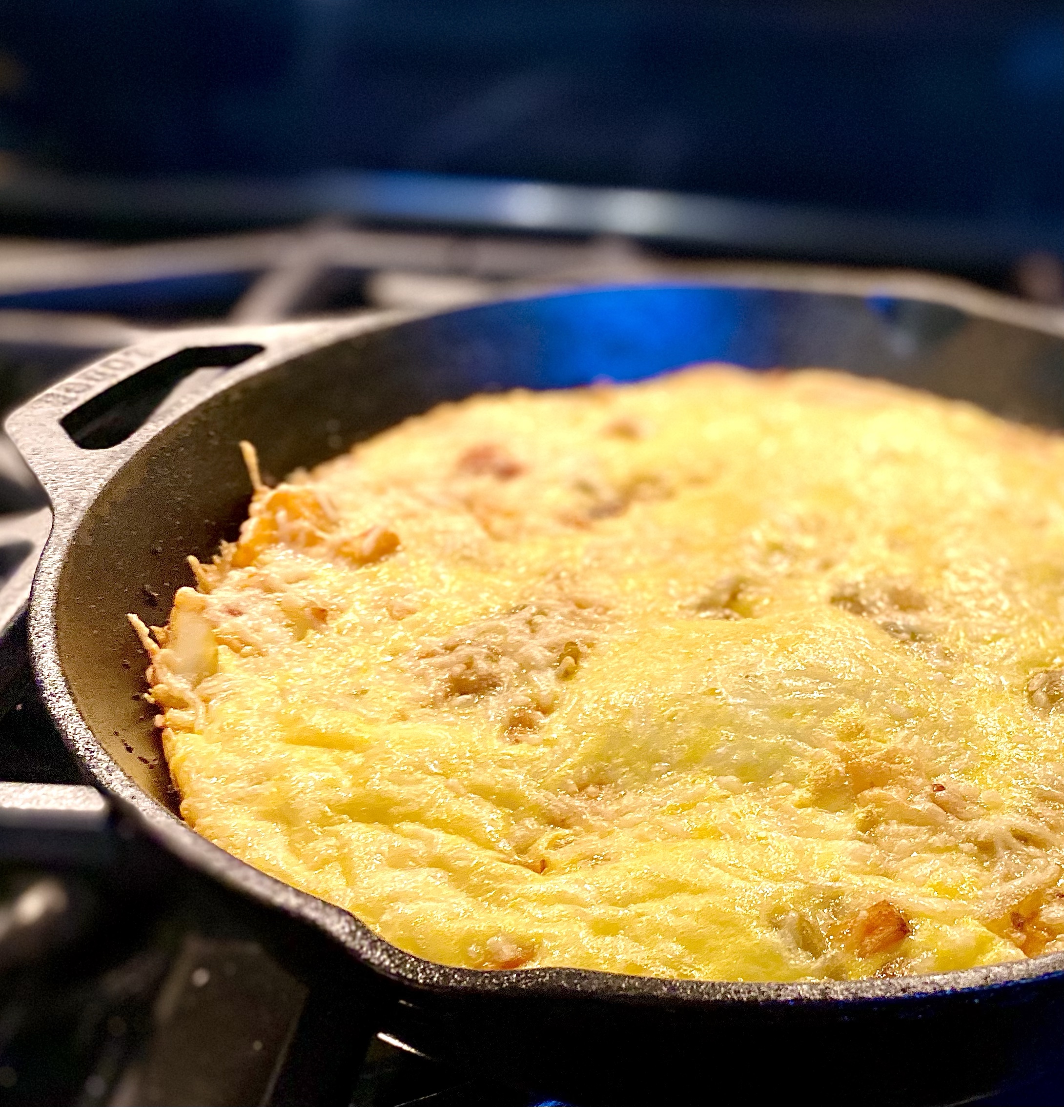 Green chili and eggs a frittata recipe Modern Hippie Kitchen