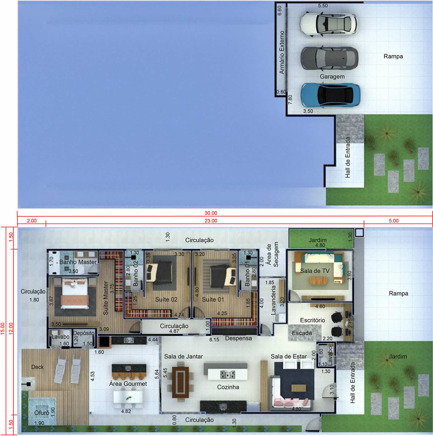 Floor plan with underground garage Plans of Houses, Models and