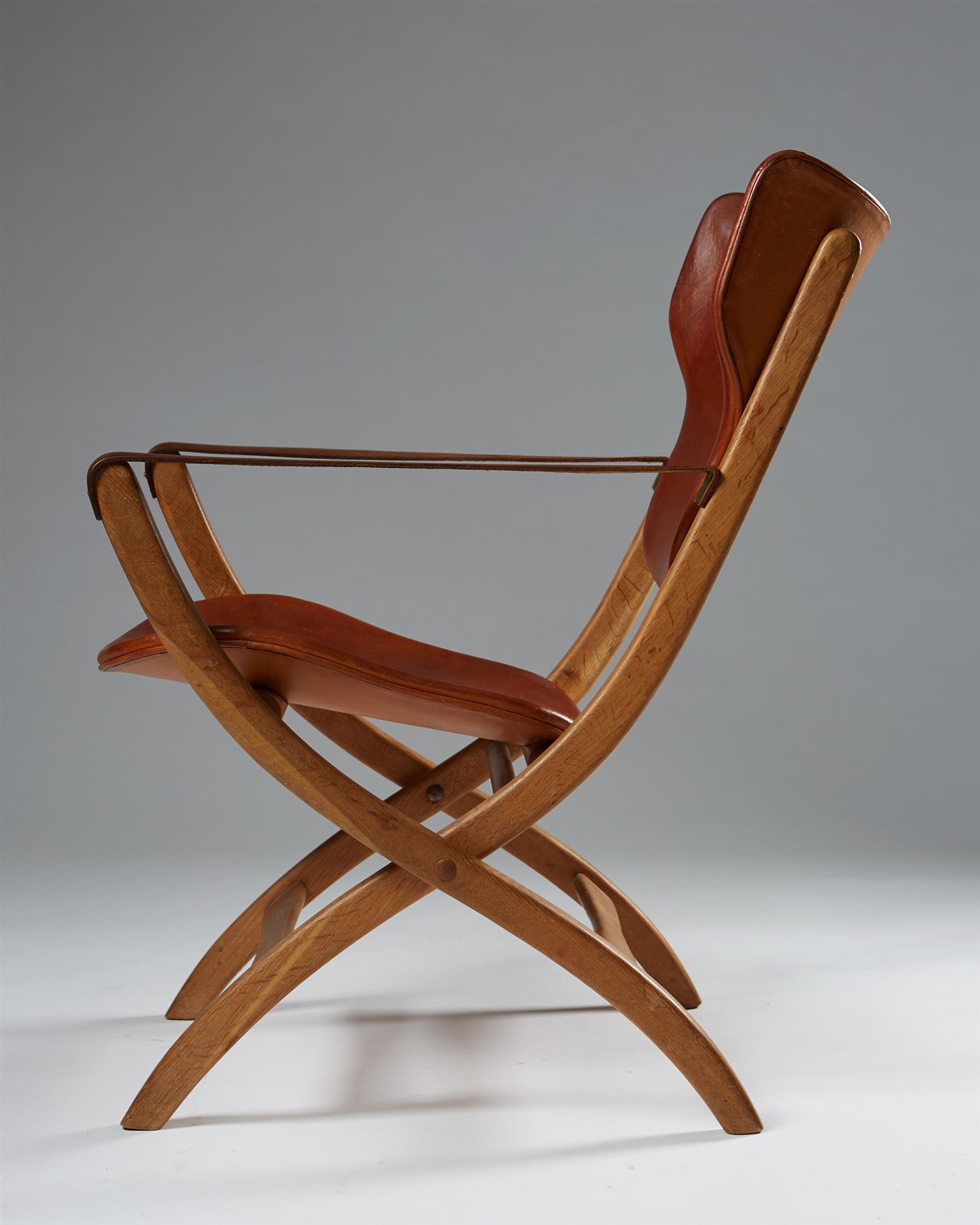 Folding armchair "Egyptian Chair" designed by Poul Hundevad, — Modernity
