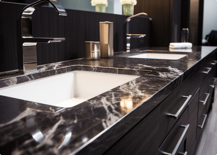 Quartz Bathroom Countertops Cost by Color, Size, and Style
