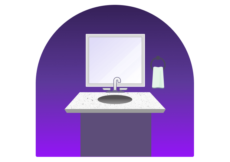 Quartz Bathroom Countertops Cost by Color, Size, and Style