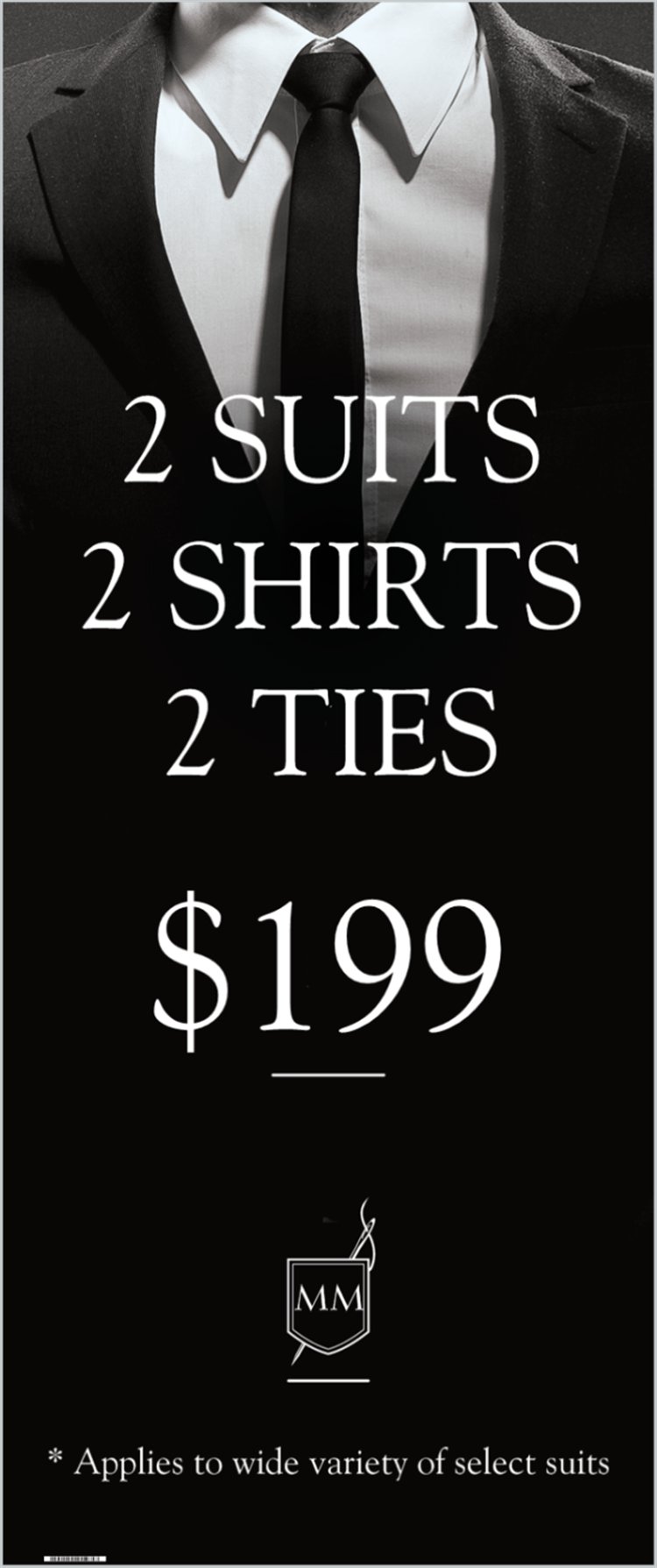 Modern Man Men's suit store in Waco, Texas.