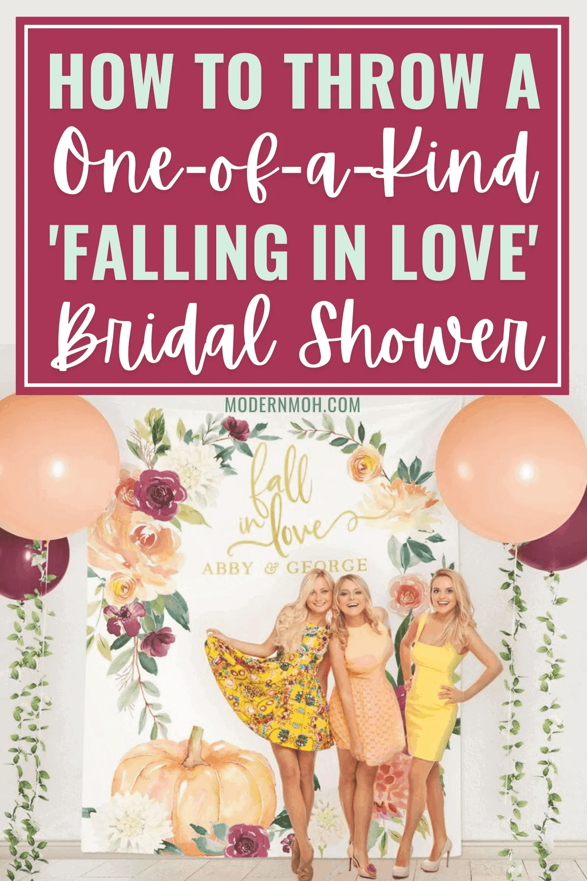 Fall Bridal Shower Ideas & Inspiration Modern MOH
