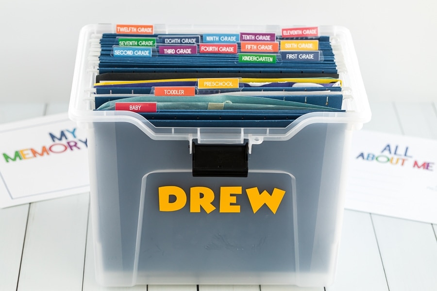Ultimate DIY School Memory Box with Free Printables Modern Mom Life