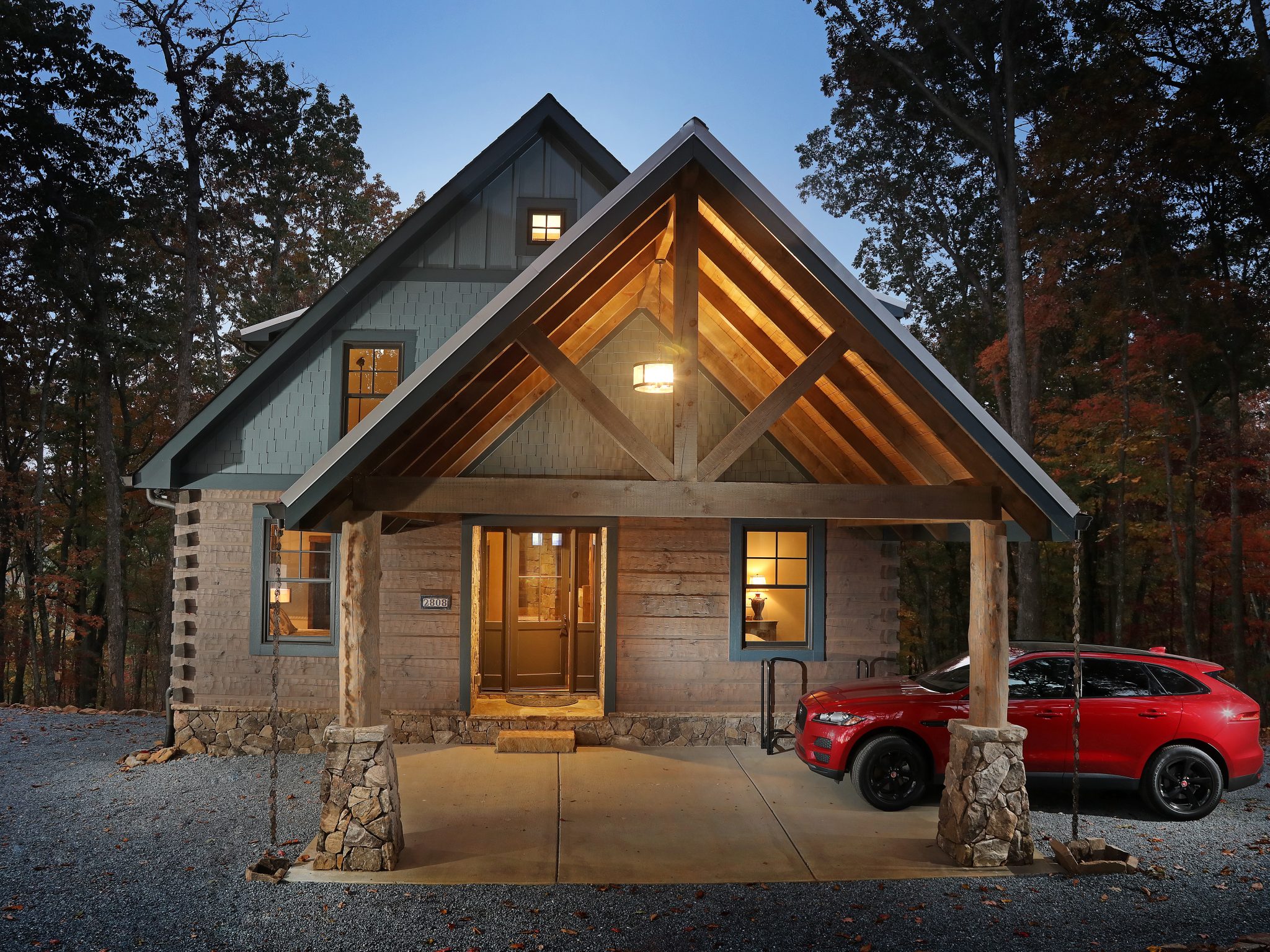 Falling Waters Cabin Modern Rustic Homes