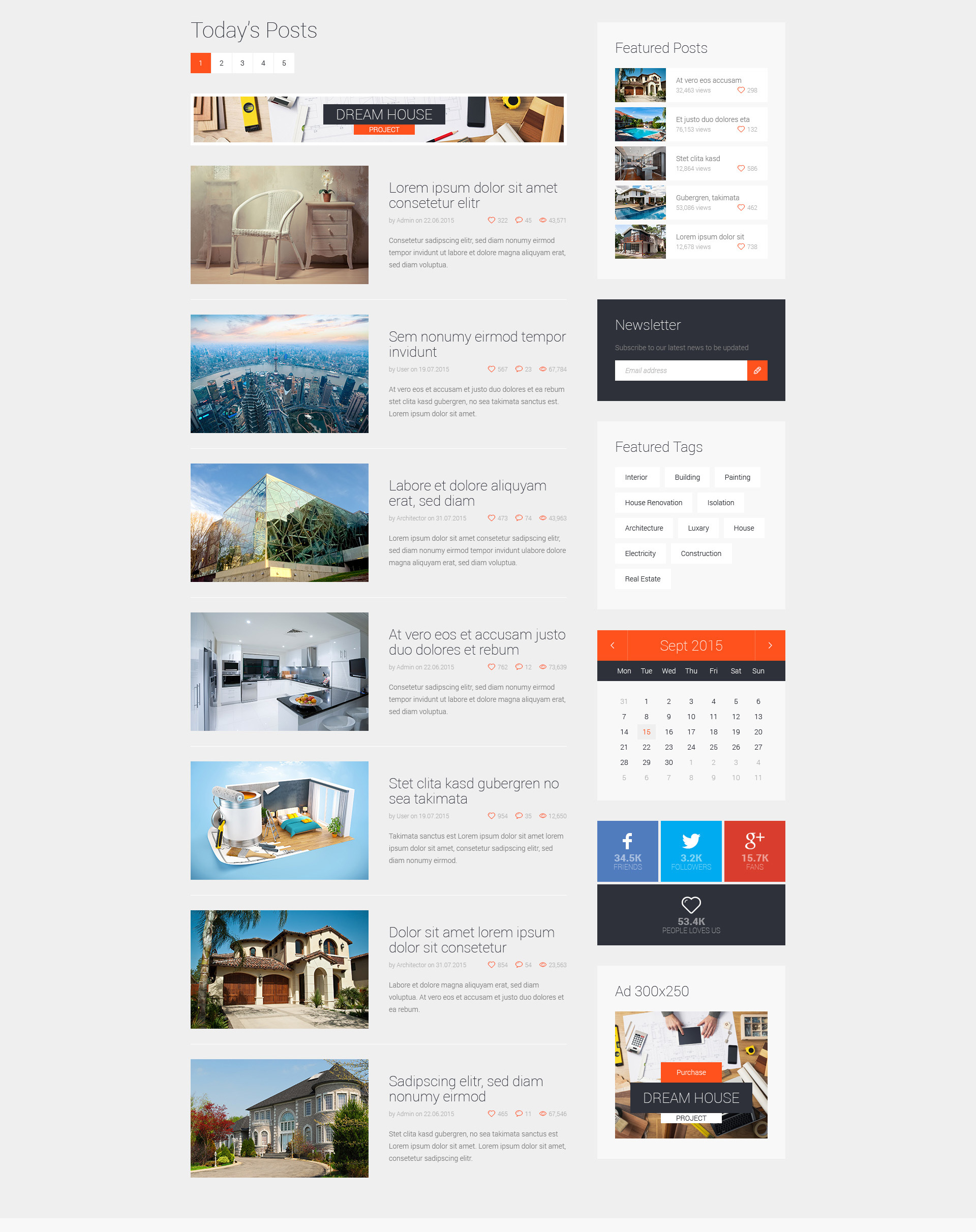 Archblog Architecture Portfolio and Blog HTML Template Modern Web