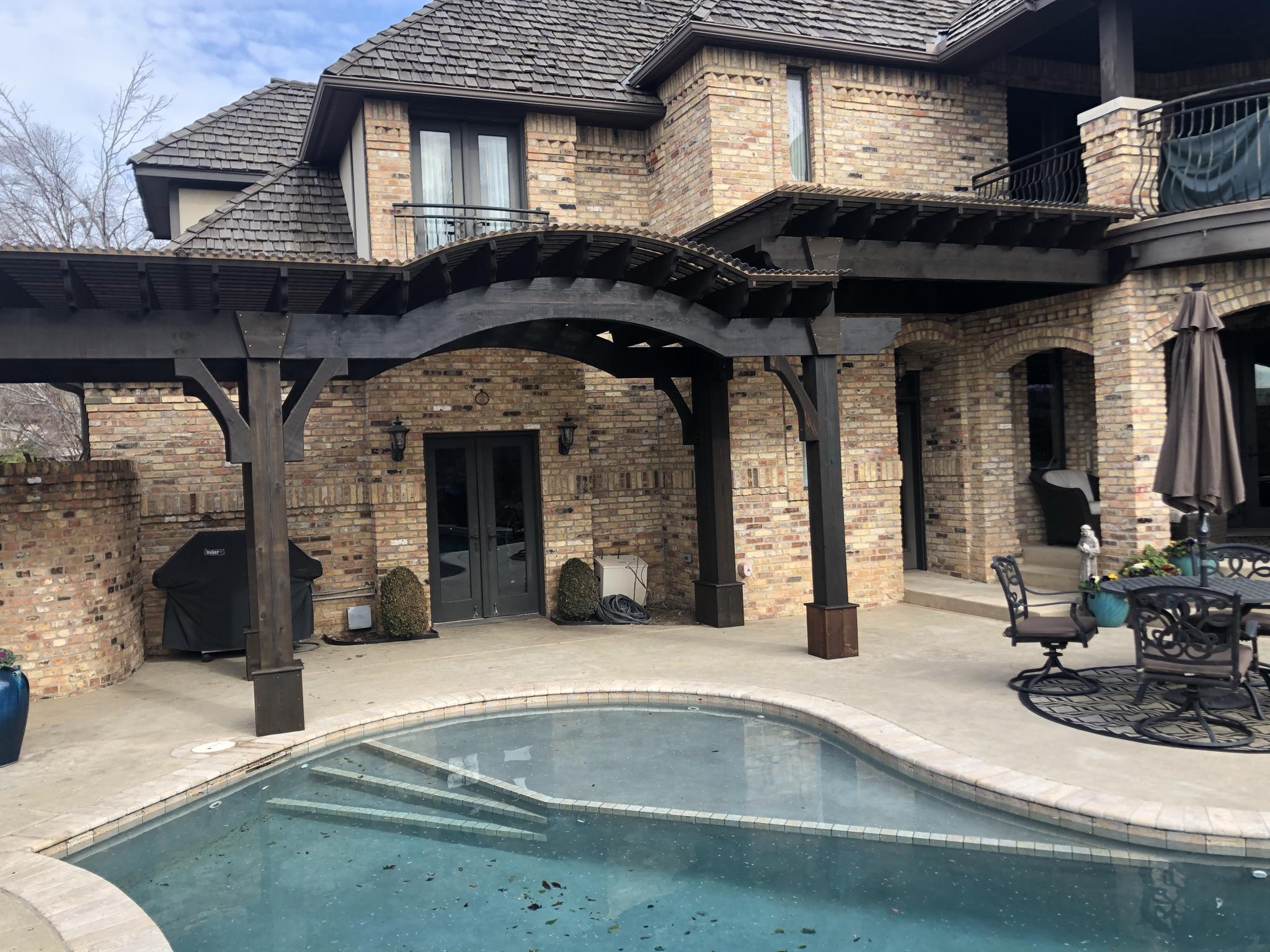 Modern Woodscapes Oklahoma Pergolas Can I Put a Pergola Over a Pool