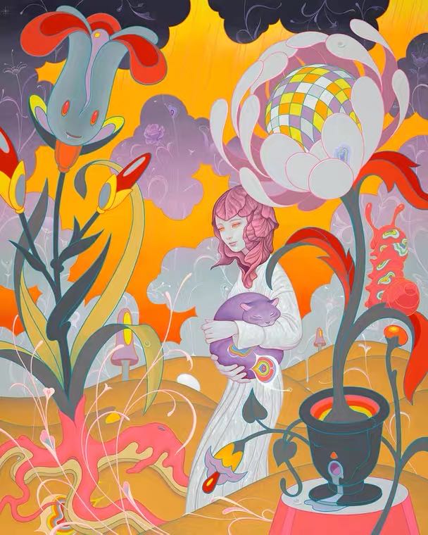 James Jean limited edition print Schrodinger's Kitten Rescue