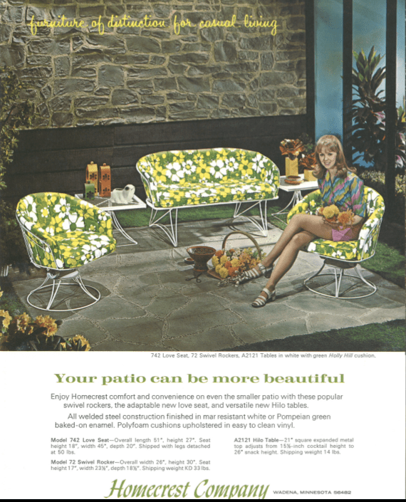 Vintage Homecrest Patio M O D F R U G A L