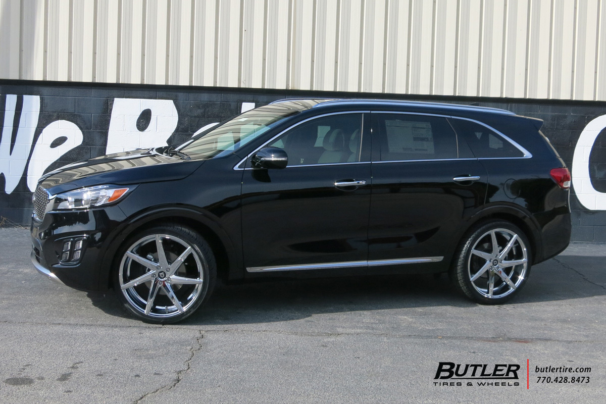 Kia Sorento custom wheels Lexani CSS7 22x, ET , tire size X R22. x ET