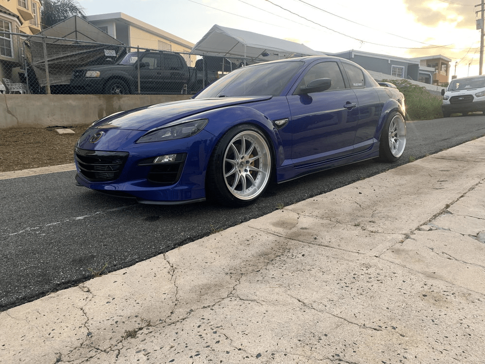 Mazda RX8 custom wheels 19x9.5, ET +20, tire size 225/40 R19. 19x11.0 ET+27 265/35 R19