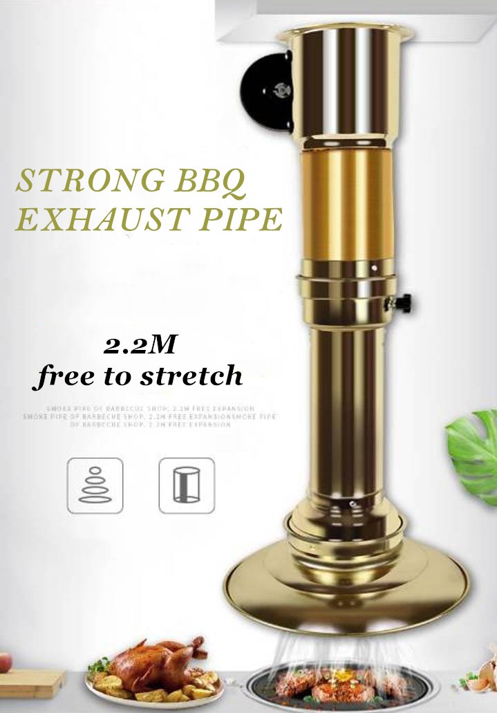 Telescopic Bbq Hood Exhaust Pipe