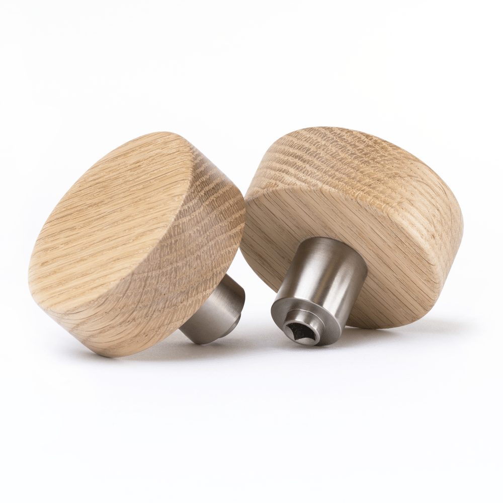Oak Wood Door Knobs Full Dummy ModKnobs Modern Door Knobs
