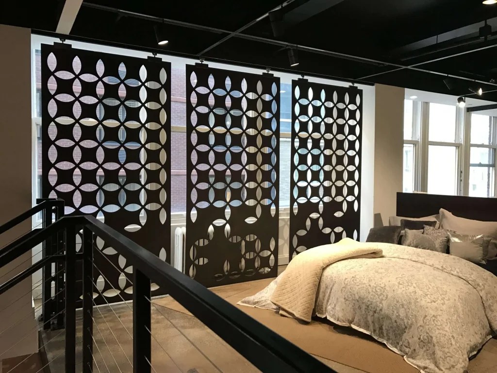 Decorative Metal Wall Panels Inspired by Frank Lloyd Wright. Modern